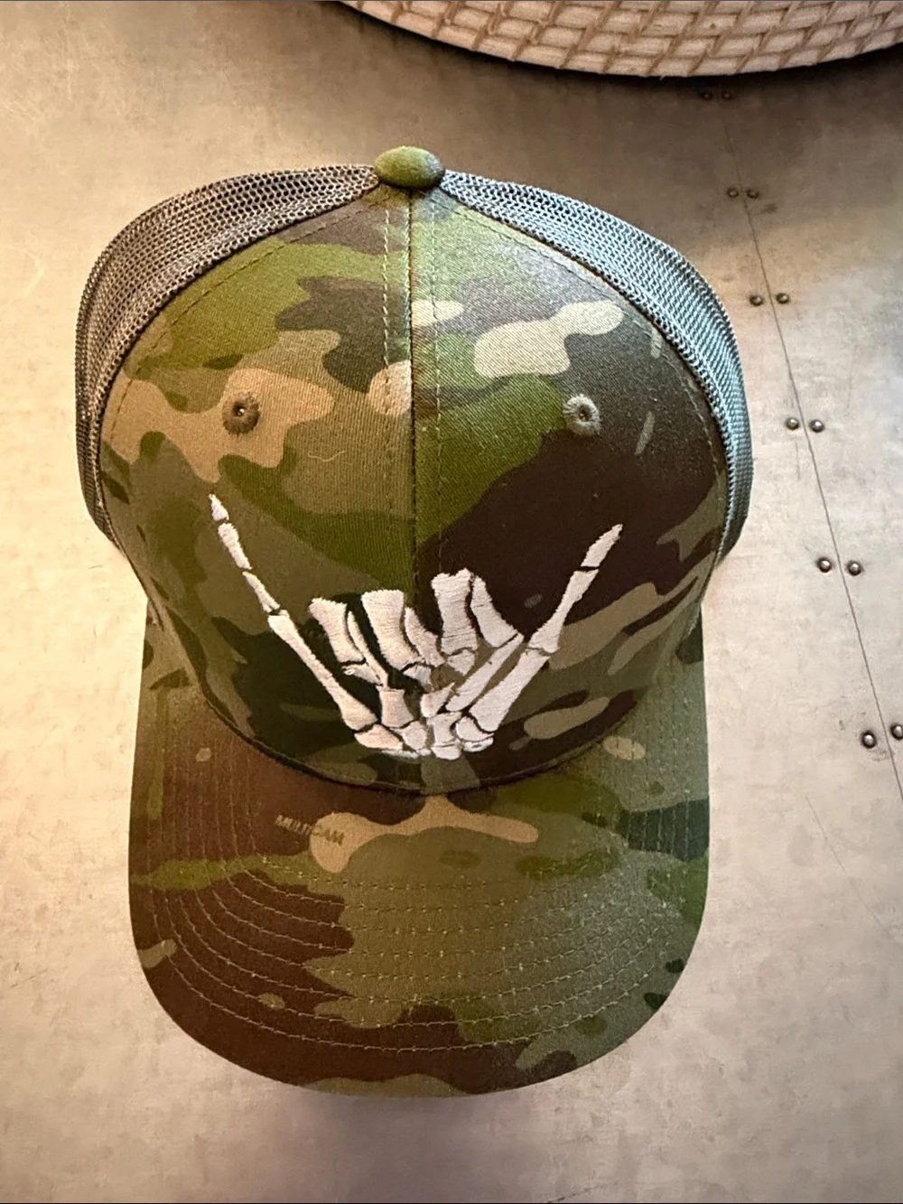 Urt Bone Shaka Retro Trucker Hat, like new, unisex